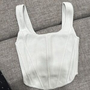 Aritzia Wilfred corset tank